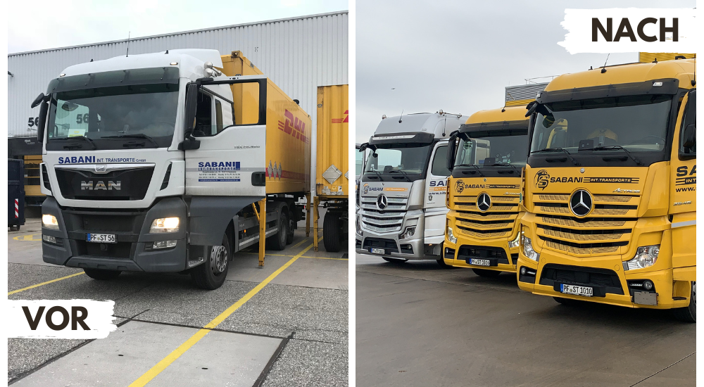 Sabani Int. Transporte — Fahrzeugflotte Pforzheim